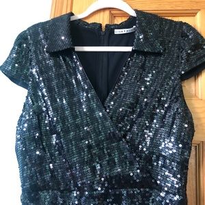 Never worn, Alice & Olivia sequin dress, black